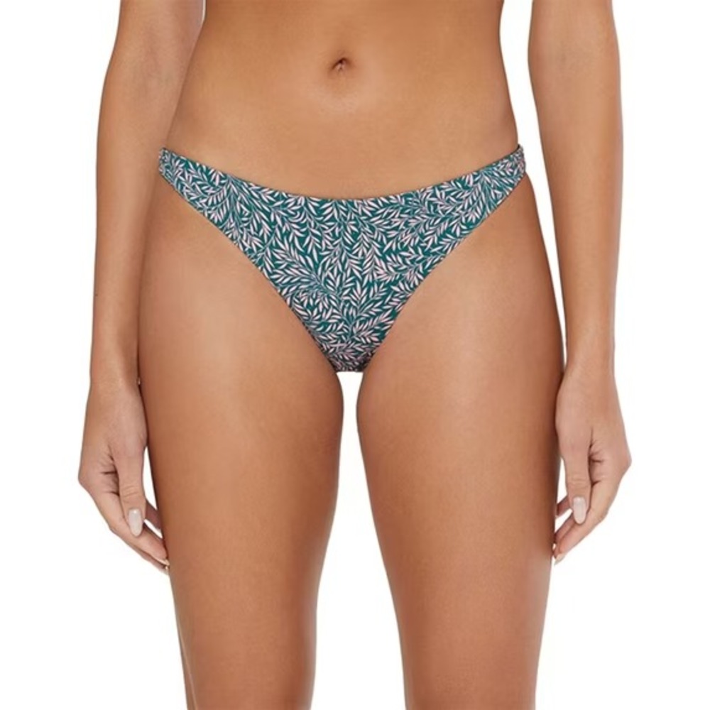 Onia Ashley Bikini Bottom Womens L Green Liberty Willow Wood Floral WSB08-13